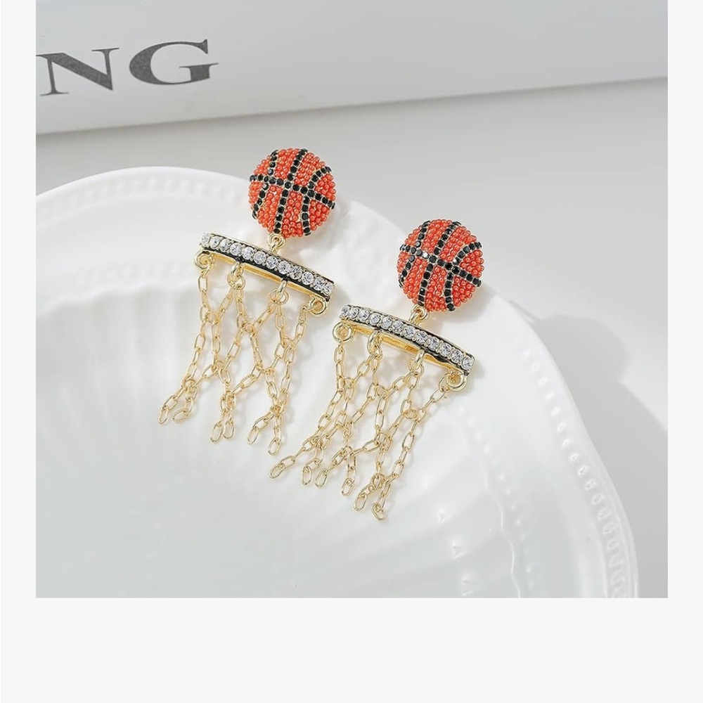 Basketball Earrings